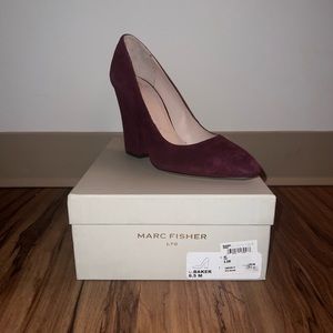 Marc Fisher LTD Velvet Suede Heels: Size 8.5